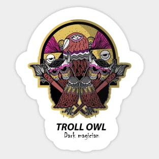 Dark Magician Troll owl Sticker